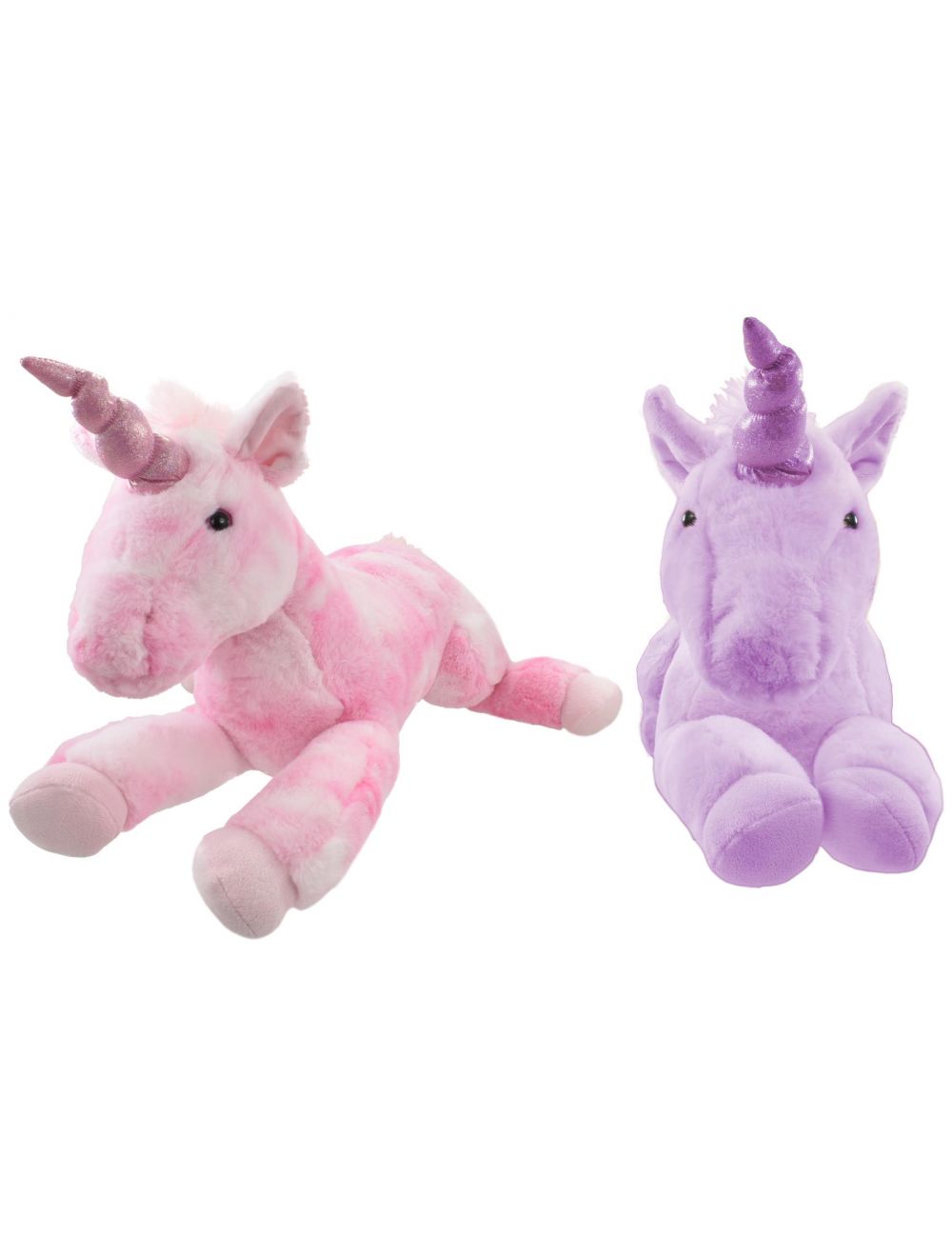TE-Trend Plüschpferd Cheval Licorne Unicorn Animaux En Peluche Allongé