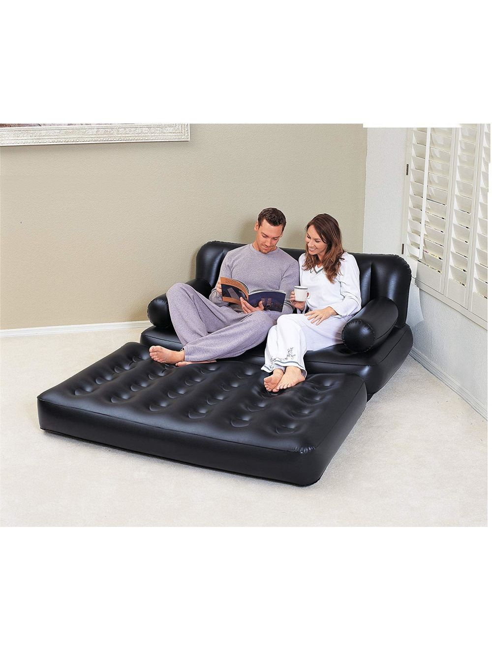 BESTWAY in INFLATABLE DOUBLE SOFA LOUNGER COUCH AIRBED MATTRES