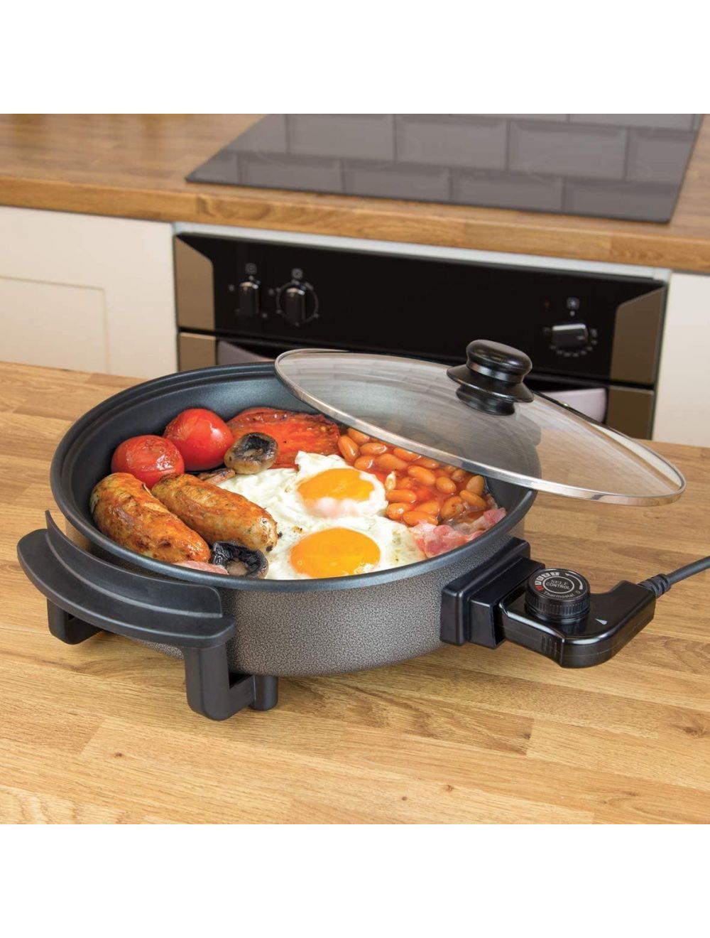 Emperial 30cm Square Electric Multi Cooker & Frying Pan - 1500W, Non-Stick, 5 Settings 1 thumbnail image