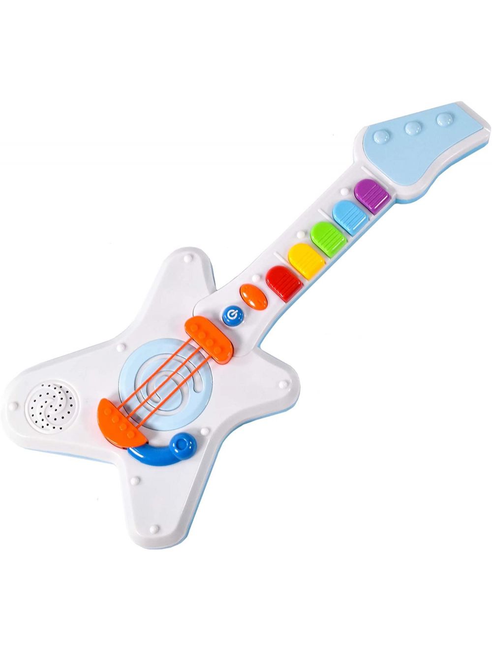 Infunbebe Rock 'n' Roll Gitarre Für Kinder – Mit Licht & Sound, 5 Melodien, 3 Mixer-Funktionen, Ab 2 Jahren