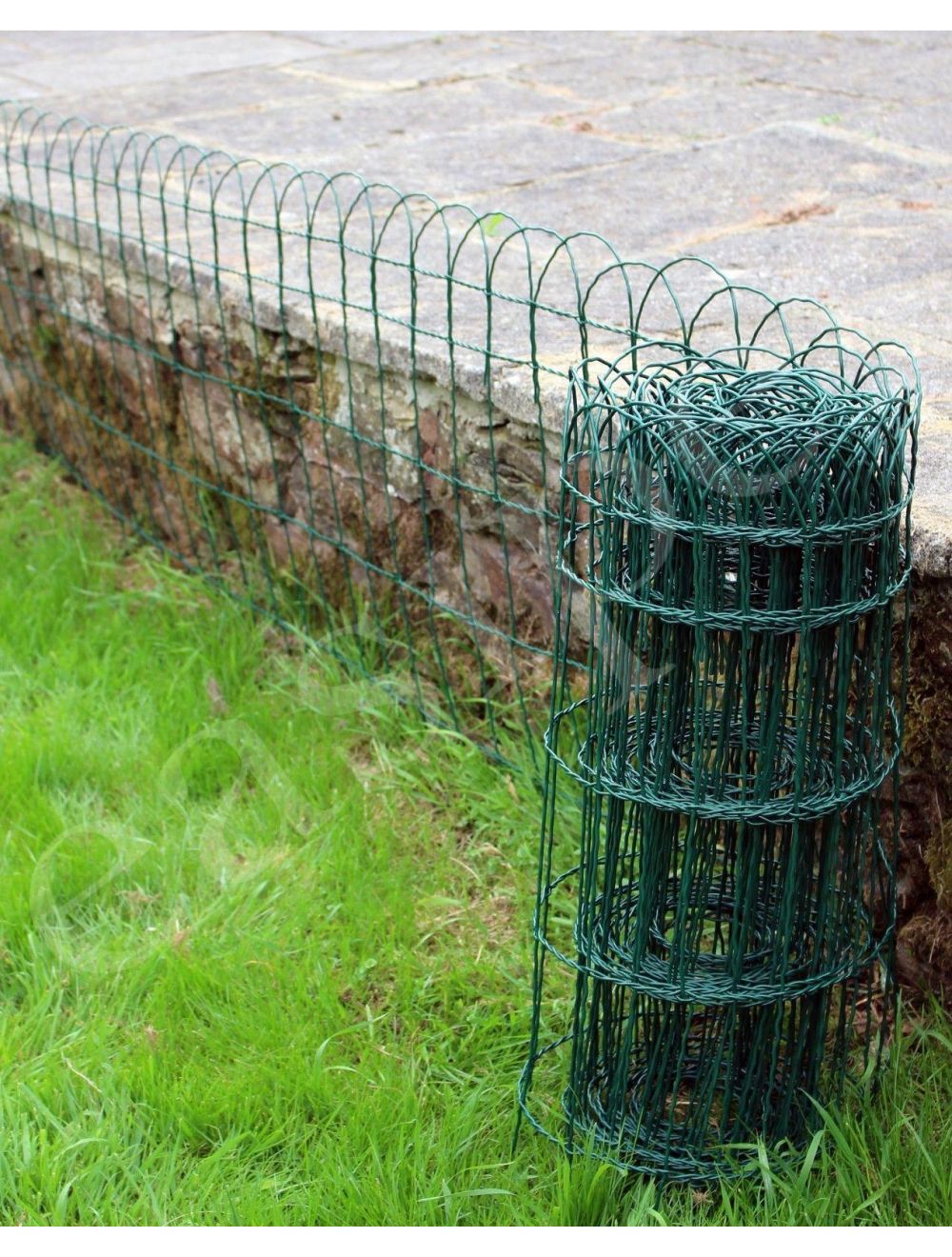 Heavy Duty Garden Lawn Border Fence Edging Green PVC Coated Wire 6m x 0.4m