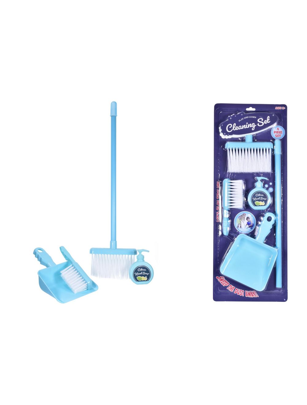 Have Duty Kids Cleaning Sweeping Play Set Broom Brush Dustpan Childrens Pretend Toy