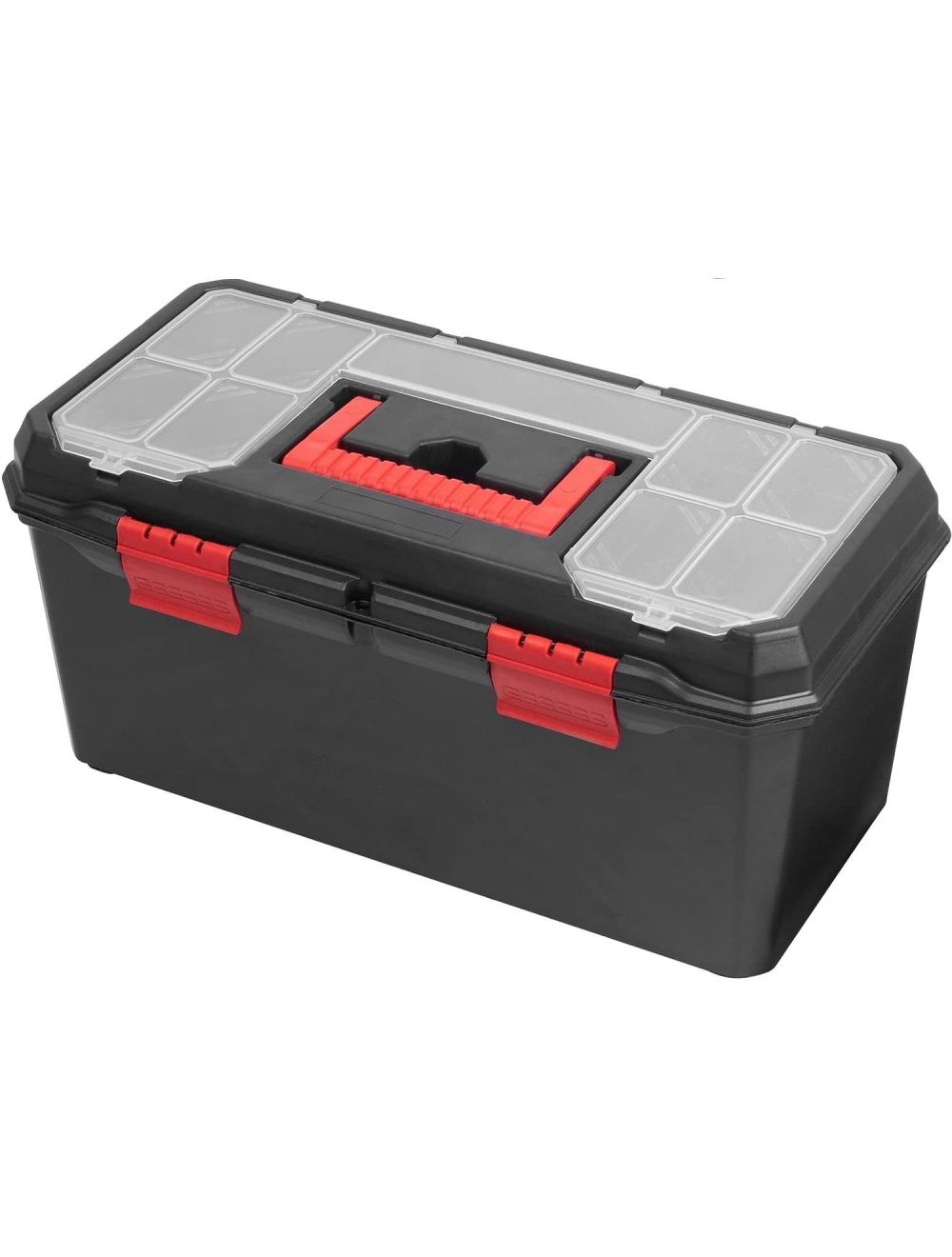 19 Heavy Duty Plastic Toolbox, Multi-Purpose Storage Tool Box