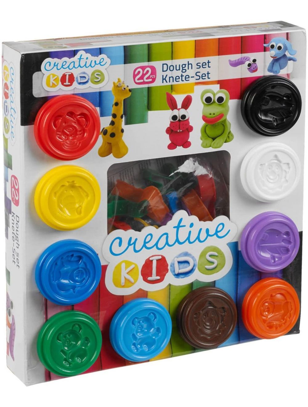 Dough 22 Piece Play Craft Gift Set Tubs Shapes For Children
