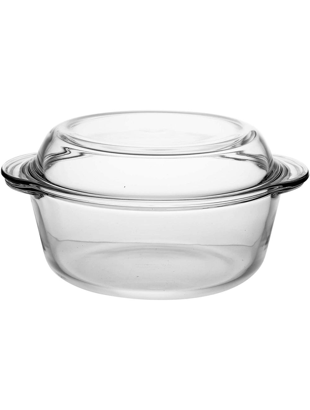 1.5 Litres Microwave Safe Casserole Round Glass Oven Dish Bakeware with Lid