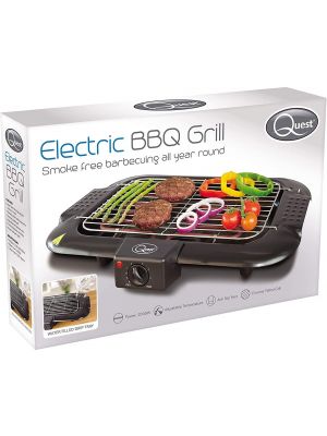 2000w Electric BBQ Barbecue Grill Griddle Table Top Camping Kitchen Cooking