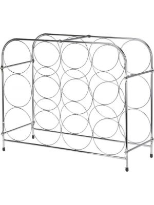 Stainless Steel Chrome Wine Storage Display Rack Holder up-to 12 Bottles