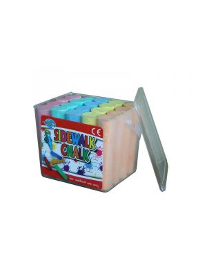 Kids 20pcs Jumbo 5 Assorted Colours Pavement Bricks Walls Chalk Outdoor Activity