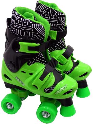 New Elektra Adjustable 4 Wheel Quad Boot (Green)