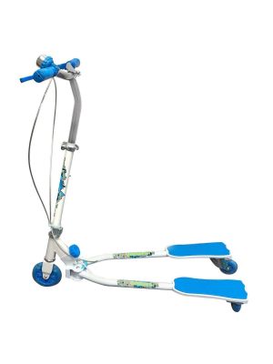 Ozbozz Scissor Scooter (White/Blue)