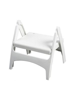 Portable Folding Plastic Step Stool Anti Slip Folds Flat Lightweight