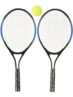 Kids Outdoor Play 2 Player Tennis Set With 2 Rackets 1 Ball and Carry Case