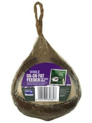 Wild Bird Food Whole High Energy Coconut Suet Seed Co-Co Fat Feeder