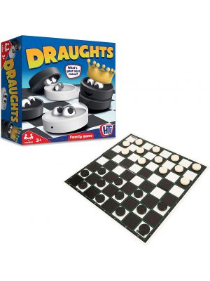Draughts Traditional Kids Board Game Set Family Fun Toy Birthday Game