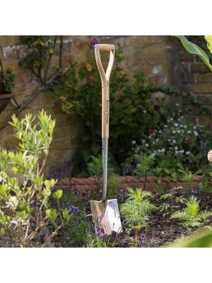 Heavy Duty Traditional Stainless Steel Head Digging Spade with Ash Wood Handle