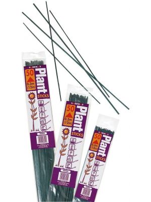 Bamboo Wooden Garden Plants Support Plant Sticks Green 60cm Pack of 25