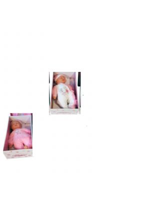New Born Sleeping Baby Doll Soft Bodied Vinyl Doll with Extra Outfit 18in
