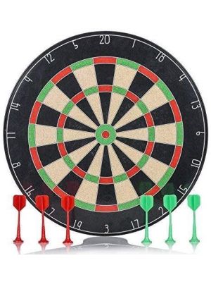 Beginners Magnetic Dartboard Set w/ 6 Darts Adults Or Kids Party Game