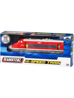Unibos Children Boys Toy Diecast Hi Speed Train TEAMSTERS Red Yellow Gift