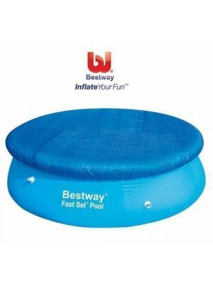 12ft Fast Set Swimming Pool Cover Easy Set Round Paddling Sheet Debris