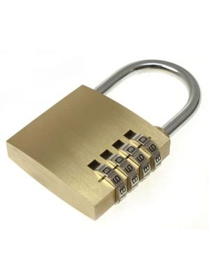 Large 50mm Brass Combination Padlock Gate Garage Door Garden Shed Outdoor Lock