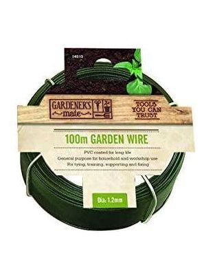 Heavy Duty Galvanised PVC Coated Multi Purpose Green Garden Wire 100m