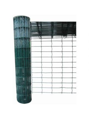 Green PVC Coated Steel Mesh Fencing Wire Garden Galvanised Fence Border