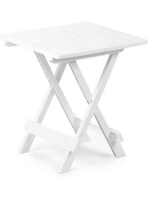 FOLDABLE CAMPING TABLE ADIGE -WHITE 44X44X50CM