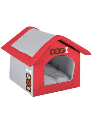 Indoor Pet Cat Dog Quilting House Animal Shelter Kennel Bed Cave Home Red