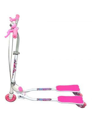 Ozbozz Scissor Scooter (White/Pink)