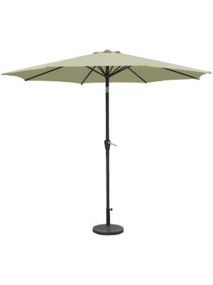 Garden Patio Large 2.7m Sun UV Protection Waterproof Wind Up Parasol Cream