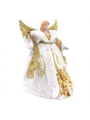30cm Gold Angel Christmas Tree Topper Decoration