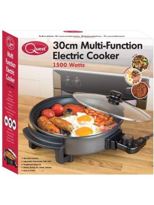 1500 Watt Multi Cooker with Medium 30cm Diameter Electric Frying Pan