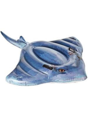 New Inflatable Stingray Rider Ride on Beach Toy Lilo Swim Pool Float