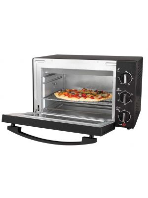 20L Mini Electric Oven Rotisserie Toaster Black Counter Table Top