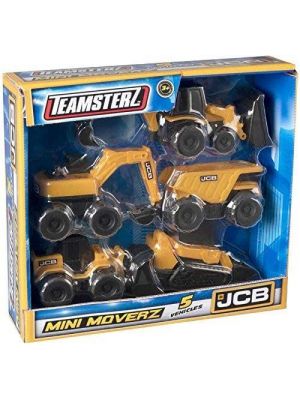 Unibos Mini Moverz Kids Toy Engineering Construction 5 Pack Vehicle Toys