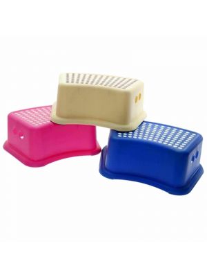 Plastic Step Foot Stool Kids Children Ladders Kitchen Bath Garage Non Slip Seat