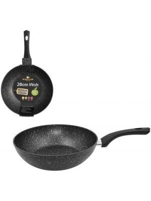 28cm Wok Pan Non Stick, Marble Coating, Induction, Deep Wok