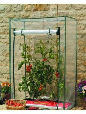Mini Growbag Greenhouse With Clear Plastic Cover Garden 