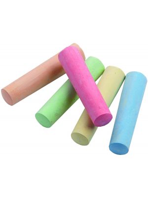 15 Piece Multi Coloured Chalk Sticks Blackboard Pavement Kids School Dart Floor