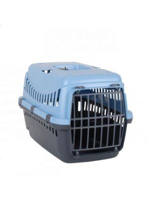 Pet Dog Cat Carrier Basket Cage Portable Travel Kennel Vet with Door Blue
