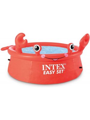 Outdoor Garden Kids Summer Fun Happy Crab Easy Pool Set 6ft x 20”