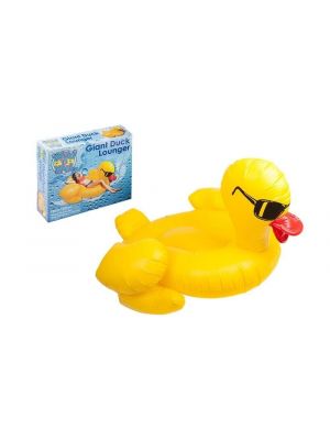 Inflatable Giant Yellow Duck Float Raft Swimming Fun Water Sports Beach Toy UK