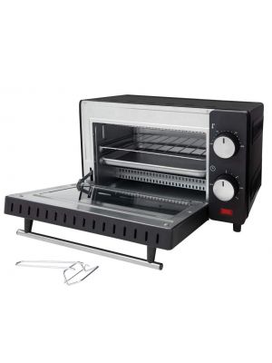 9L Mini Electric Oven 650w Grill Toaster Black 