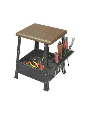 Tool Stand Steps Stool Rugged Metal Frame Ladder MDF ABS Plastic 100 Kg Capacity