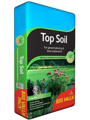 20L Top Soil Multi Purpose for Grass Seed Lawns Planting Vegetables Compost