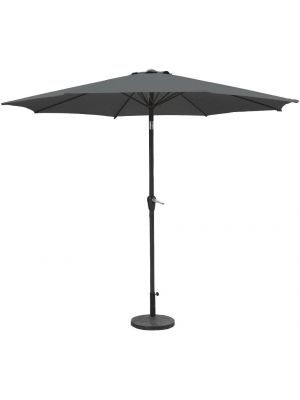 Garden Patio Large 2.7m Sun UV Protection Waterproof Wind Up Parasol Black