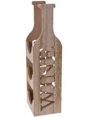 Wooden Freestanding Mini Wine Rack Bottle Holder Display Storage 3 Bottles