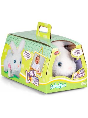 Animigos New Born Plush Soft Bunny Electronic Pet Easter Toy Gift Kids Children