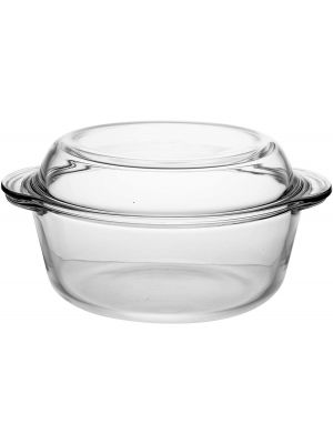 1.5 Litres Microwave Safe Casserole Round Glass Oven Dish Bakeware with Lid